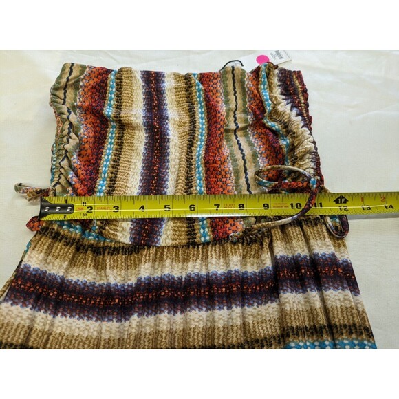 NWT Kylie Paige Strapless Hi Low Mermaid Boho Dress Multicolor Ruched Small $85 - Picture 9 of 9